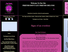 Tablet Screenshot of friendsdontletfriendsdie.com